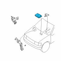 OEM 1998 Nissan Pathfinder Anti Skid Actuator Assembly Diagram - 47850-1W210