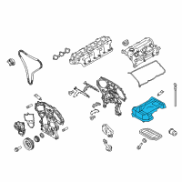 OEM 2012 Infiniti G25 Oil Pan Assembly Diagram - 11110-1VW0A