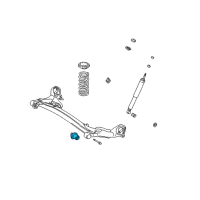 OEM 2003 Toyota Sienna Axle Beam Bushing Diagram - 48725-44010