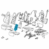 OEM 2014 Chevrolet Corvette Seat Back Heater Diagram - 22995570