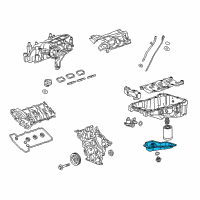 OEM 2017 Cadillac XT5 Lower Oil Pan Diagram - 12647615