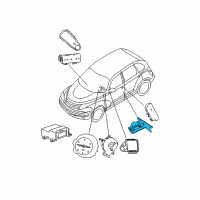 OEM Dodge Sensor-Air Bag Diagram - 4896059AA