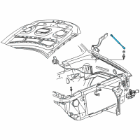 OEM 1998 Ford Expedition Lift Cylinder Diagram - F65Z-16C826-AA