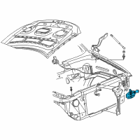 OEM Ford F-150 Heritage Latch Diagram - 5L3Z-16700-A