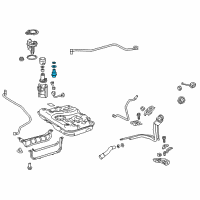 OEM Lexus GS350 Regulator Assy, Fuel Pressure Diagram - 23280-38020