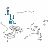 OEM 2013 Toyota Camry Fuel Pump Diagram - 77020-06286