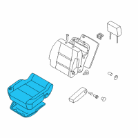 OEM 2013 Nissan Titan Cushion Assembly - Front Seat Diagram - 87300-9FE3B