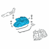 OEM 2018 Lexus RX350 Fuel Tank Sub-Assembly Diagram - 77001-48220