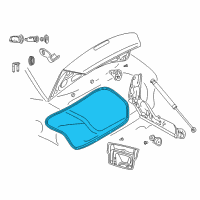 OEM 2001 Dodge Stratus WEATHERSTRIP-DECKLID Opening Diagram - 4814880AE