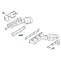 OEM 2021 Nissan Titan Stud Exhaust Diagram - 14064-ZX60A