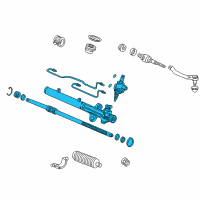 OEM 2001 Honda Accord Rack, Power Steering Diagram - 53601-S82-A51