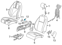 OEM 2022 Honda Accord Knob, Power *NH900L* (Reclining) (DEEP BLACK) Diagram - 81652-TLA-A01ZA