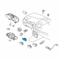 OEM Ford Seat Heat Switch Diagram - D2BZ-14D694-D