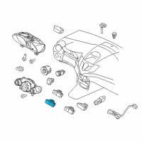 OEM Ford Fiesta Seat Heat Switch Diagram - BE8Z-14D694-AA