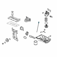 OEM 2012 Ford Escape Dipstick Diagram - 8E5Z-6750-C