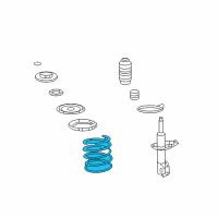 OEM 2008 Kia Optima Spring-Front Diagram - 546302G210DS