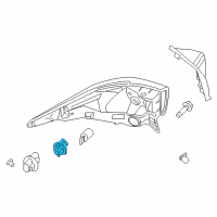 OEM 2017 Infiniti QX60 Socket Assy-Rear Combination Lamp Diagram - 26253-9B90B