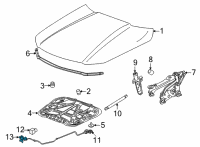 OEM 2020 Cadillac CT4 Latch Diagram - 84890225