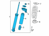 OEM Buick Envision Shock Diagram - 84936913