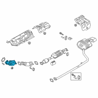 OEM 2016 Hyundai Sonata Catalyst Case Assembly Diagram - 28530-2BLA0