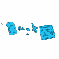 OEM GMC Acadia Limited Back Up Lamp Diagram - 23267344