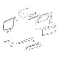 OEM 2014 Toyota Yaris Frame Molding Diagram - 75754-52010