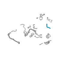 OEM Infiniti M45 Power Steering Suction Hose Assembly Diagram - 49717-EH00A