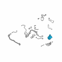 OEM 2006 Infiniti M45 Power Steering Pump Assembly Diagram - 49110-EH00A