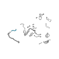 OEM Infiniti M45 Power Steering Return Hose Diagram - 49725-EH00A