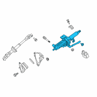 OEM 2019 Toyota RAV4 Column Assembly Diagram - 45250-07180