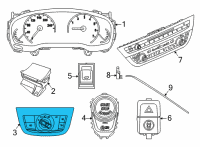 OEM 2019 BMW X3 Control Element Light Diagram - 61-31-9-472-964
