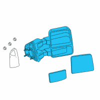 OEM 2009 Ford F-350 Super Duty Mirror Diagram - 8C3Z-17682-AC