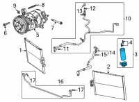 OEM 2022 Chevrolet Corvette Drier Diagram - 84789220