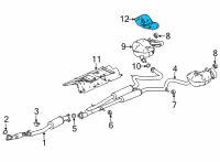 OEM 2021 Acura TLX Plate, Passenger Side Diagram - 74654-TGV-A00