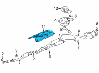 OEM 2021 Acura TLX Baffle, Front Floor Diagram - 74600-TGY-A00