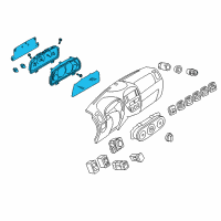 OEM 2005 Mercury Mariner Cluster Assembly Diagram - 5E6Z-10849-BA