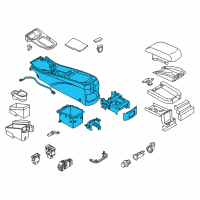 OEM 2001 Infiniti I30 Body-Console Diagram - 96911-5Y760