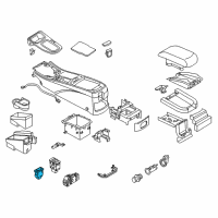 OEM Infiniti G20 Heat Seat Switch Assembly Diagram - 25500-50Y00
