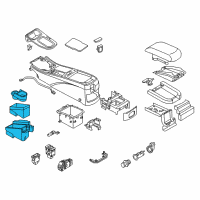 OEM 2001 Infiniti I30 Cup Holder Assembly Diagram - 68430-2Y905