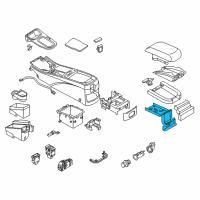 OEM Infiniti Hinge Assy-Console Diagram - 96923-2Y900