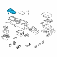 OEM Infiniti I35 FINISHER-Console Indicator Diagram - 96941-5Y700