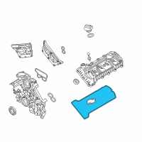 OEM Hyundai Genesis Gasket-Rocker Cover, LH Diagram - 22441-3F460