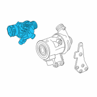 OEM 2014 BMW ActiveHybrid 7 Engine Coolant Thermostat Kit Diagram - 11-53-8-671-514