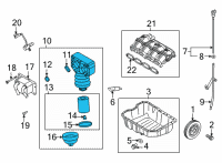 OEM Hyundai Sonata Filter Assembly-Oil Diagram - 26310-2S001