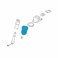 OEM 2005 Mercury Montego Coil Spring Diagram - 5G1Z-5560-BA