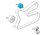 OEM 2022 Kia Carnival PULLEY-IDLER Diagram - 252863N350