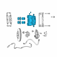 OEM 2021 Dodge Charger CALIPER-Disc Brake Diagram - 68245095AA