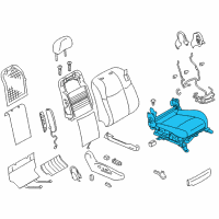 OEM Infiniti Q70 Cushion & Adjuster Assy-Front, RH Diagram - 873A2-1MS2A