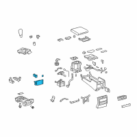 OEM Toyota Land Cruiser Cup Holder Diagram - 58803-60030-E0