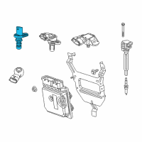 OEM Dodge Dart Sensor-Crankshaft Position Diagram - 68153903AC